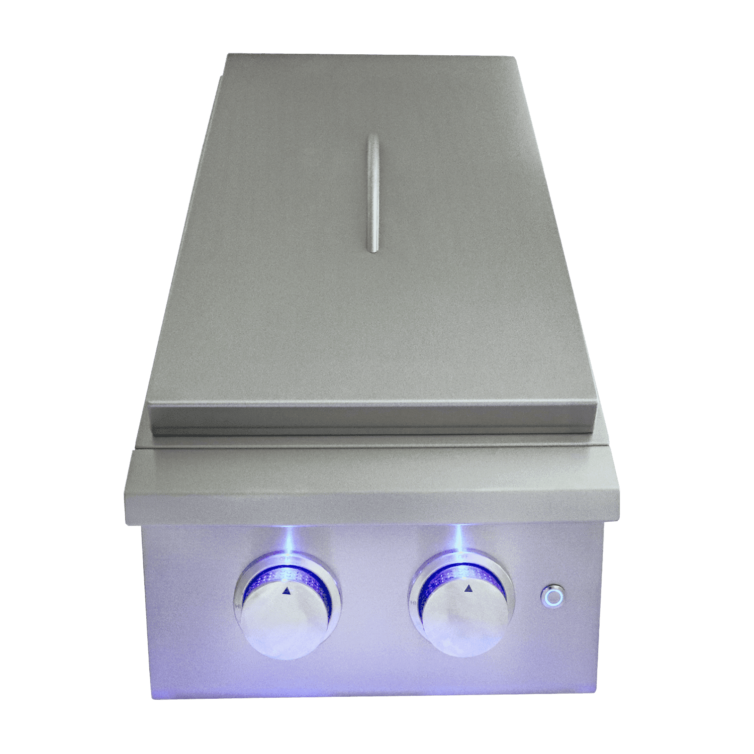 Renaissance Cooking Systems PREMIER DOUBLE SIDE BURNER W/BLUE LED LIGHTS RJCSSBL
