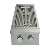Renaissance Cooking Systems PREMIER DOUBLE SIDE BURNER W/BLUE LED LIGHTS RJCSSBL