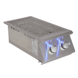 Renaissance Cooking Systems PREMIER DOUBLE SIDE BURNER W/BLUE LED LIGHTS RJCSSBL