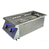 Renaissance Cooking Systems PREMIER DOUBLE SIDE BURNER W/BLUE LED LIGHTS RJCSSBL