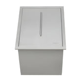 Ruvati Merino Insulated Ice Chest Sink 15" x 20" Outdoor BBQ Marine Grade T-316 Topmount Stainless Steel - RVQ6215