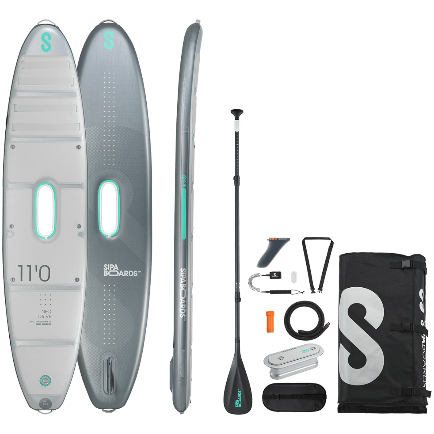 SipaBoards Drive Neo Silver Motorized SUP