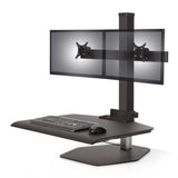Innovative Winston Workstation Dual Monitor Adjustable Standing Desk Converter - 18089