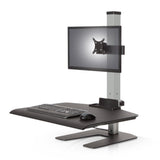 Innovative Winston Workstation Single Monitor Adjustable Standing Desk Converter - 18088