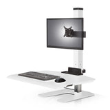 Innovative Winston Workstation Single Monitor Adjustable Standing Desk Converter - 18088