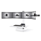 Innovative Winston Workstation Quad Monitor Adjustable Standing Desk Converter