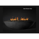 Slick Rock Concrete 60" Oasis Oval Fire Bowl with Match Ignition  - KOF60MNG
