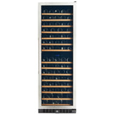 166 Bottle Premium Dual Zone Stainless Steel Wine Refrigerator