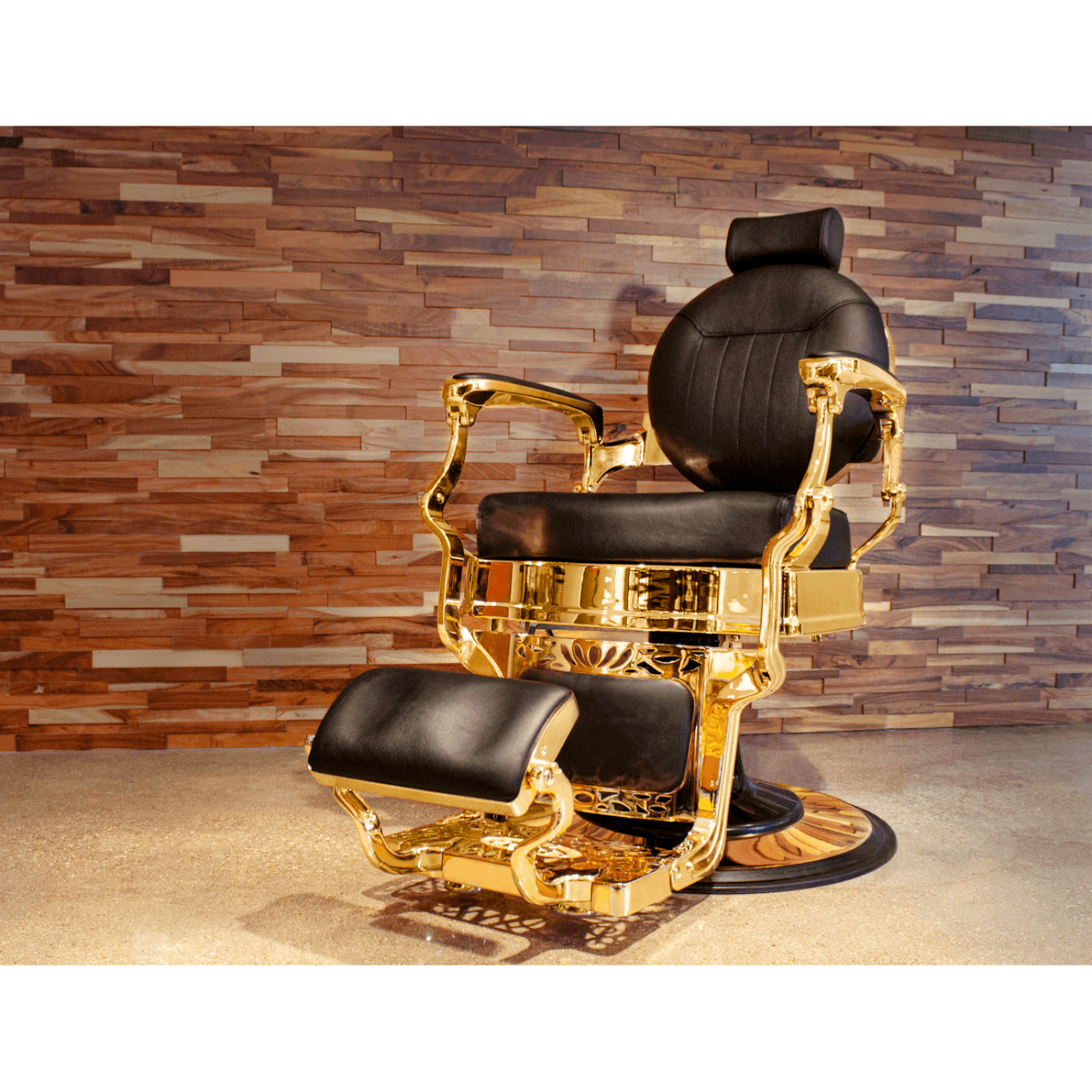 MCKINLEY BARBER CHAIR - HON-BBCHR-52022-BLKGLD