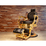 MCKINLEY BARBER CHAIR - HON-BBCHR-52022-BLKGLD