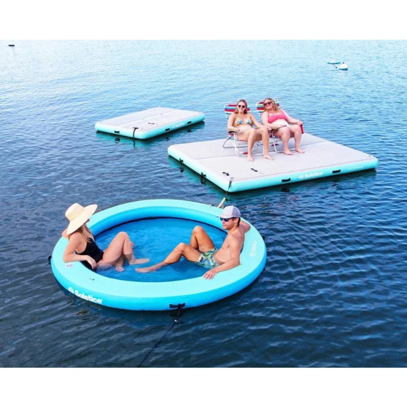 Swimline 38081 Solstice Circular Mesh Hangout Ring 8' x 8' x 8 New - 38081