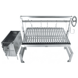 Tagwood BBQ09SS Built-In Insert Santa Maria Argentine Grill + 60 Firebricks Bundle - BBQ09-1