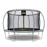 Upper Bounce Moxie™ 14 Ft Pumpkin-Shaped Outdoor Trampoline Set with Premium Top-Ring Frame Safety Enclosure - Mxsf03-14-Gr