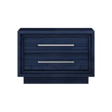 Whiteline Modern Living Alexander Nightstand in Blue Color - NS1937