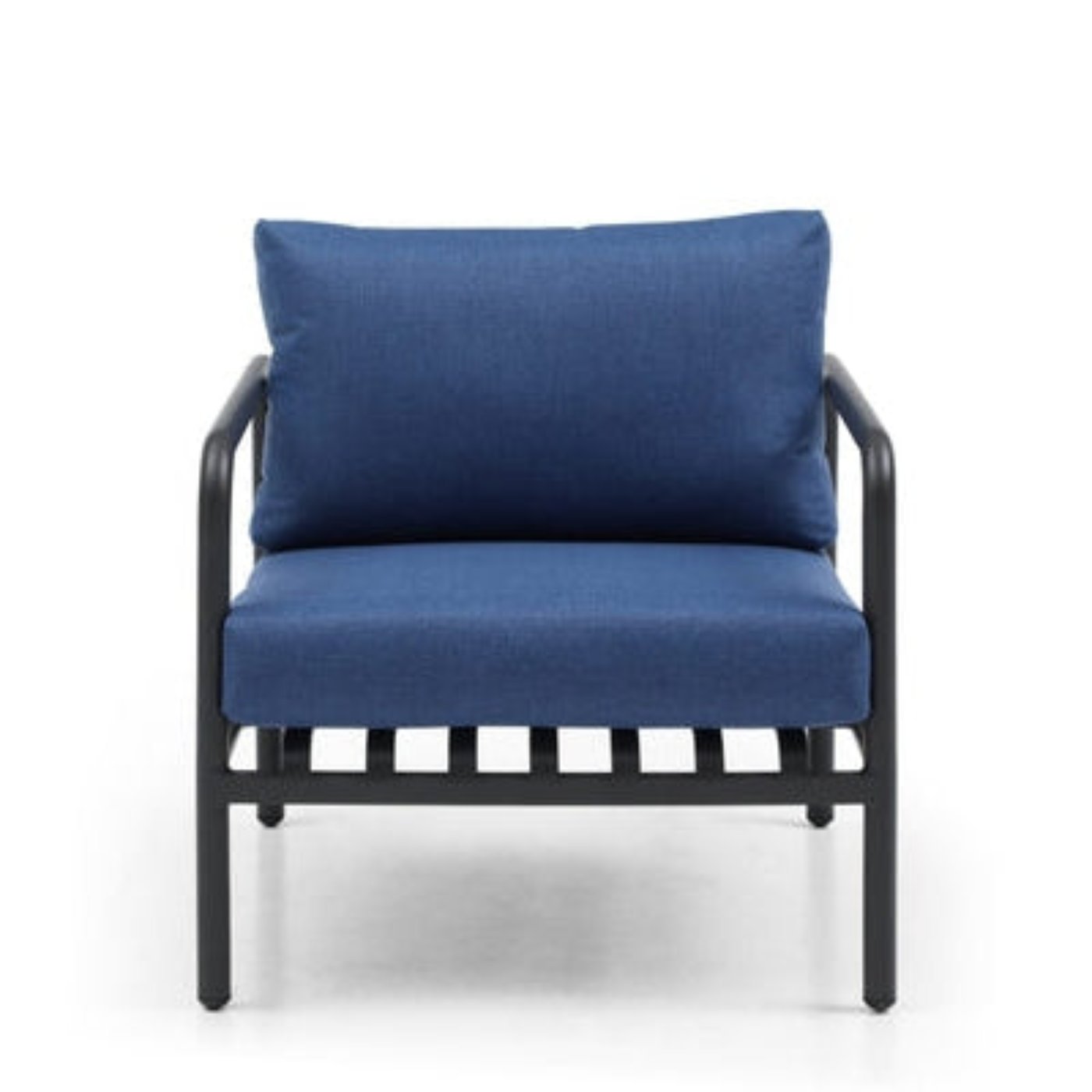 Whiteline Modern Living Andrea 4-Pieces Outdoor Lounge Set in Blue Color - COL1833