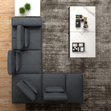 Whiteline Modern Living Florida Sectional - Sl2001l-Dgry