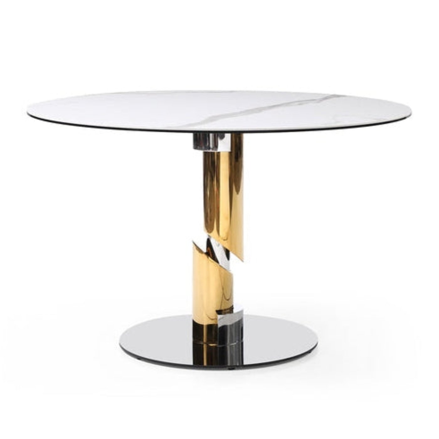 Whiteline Modern Living Gloria Round Dining Table - DT1935