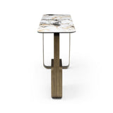 Whiteline Modern Living Kora Console - Co1884-Wht/blk/gld