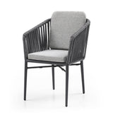 Whiteline Modern Living Lynn Outdoor Dining Armchair- DAC1837-LGRY