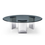 Whiteline Modern Living Naomi Coffee Table in Silver Color - CT1934