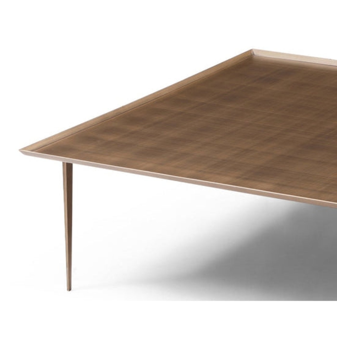 Whiteline Modern Living Nia Coffee Table in Brushed Bronze Color - CT1882