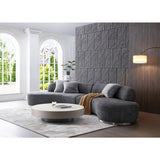 Whiteline Modern Living Perla Curved Sofa - SO2009F-WHT