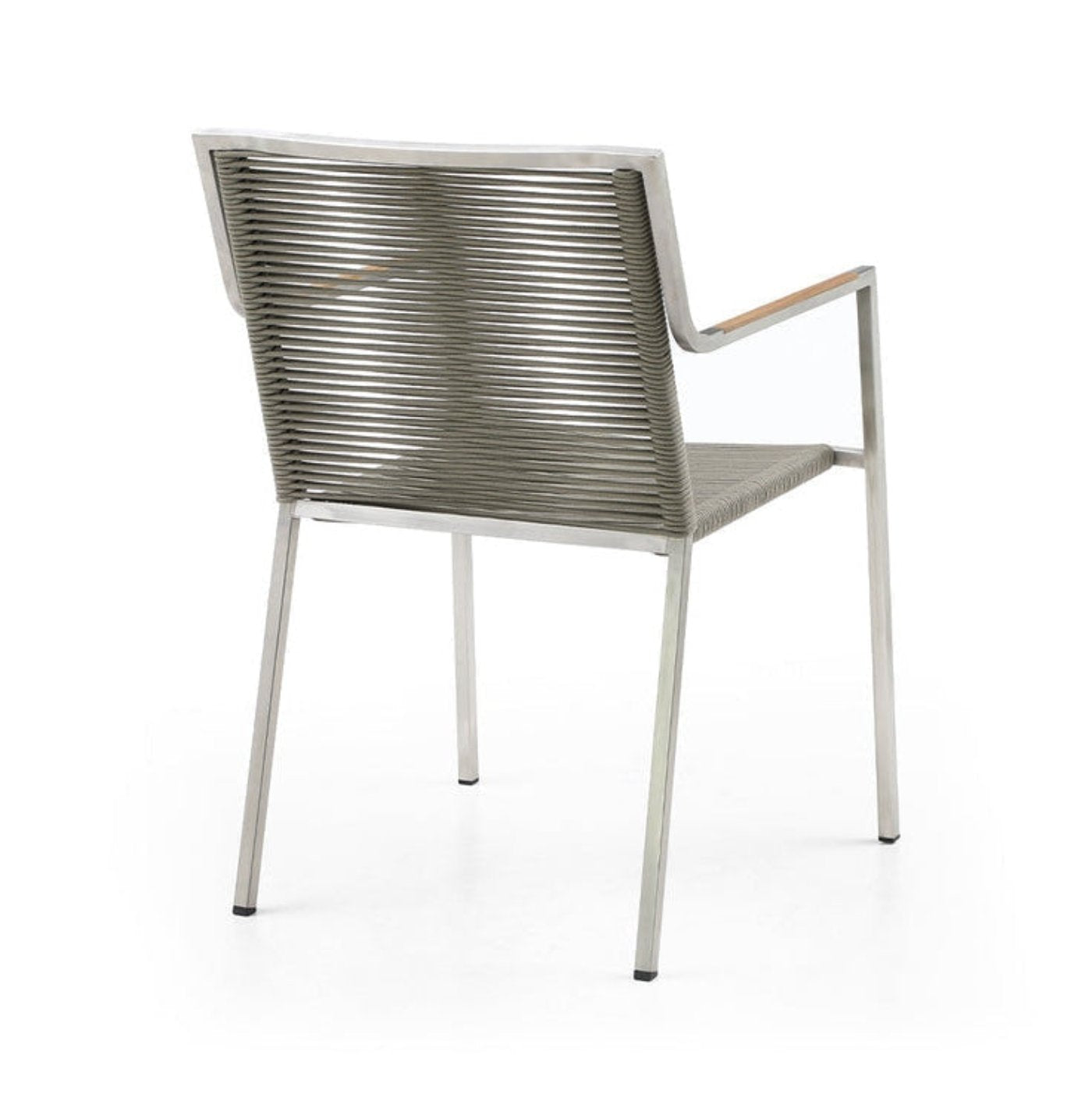Whiteline Modern Living Rhea Outdoor Dining Armchair - DAC1834-LBRN