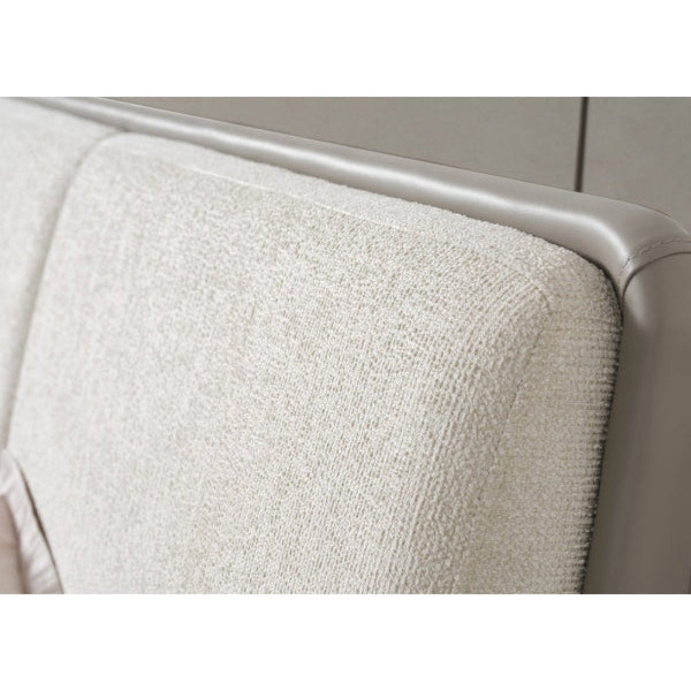 Whiteline Modern Living Romina Queen Bed in Light Grey Color - BQ2020P