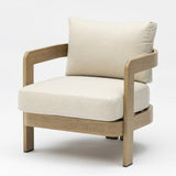Whiteline Modern Living Sally 4 Piece Outdoor Lounge Set in Beige Color - COL2005