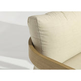 Whiteline Modern Living Sally 4 Piece Outdoor Lounge Set in Beige Color - COL2005