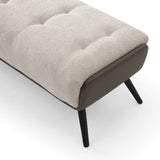 Whiteline Modern Living Teddy Bench in Beige Color - BN1846