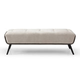 Whiteline Modern Living Teddy Bench in Beige Color - BN1846
