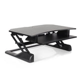 Innovative Winston 36" Wide Adjustable Corner Standing Desk Converter- Black