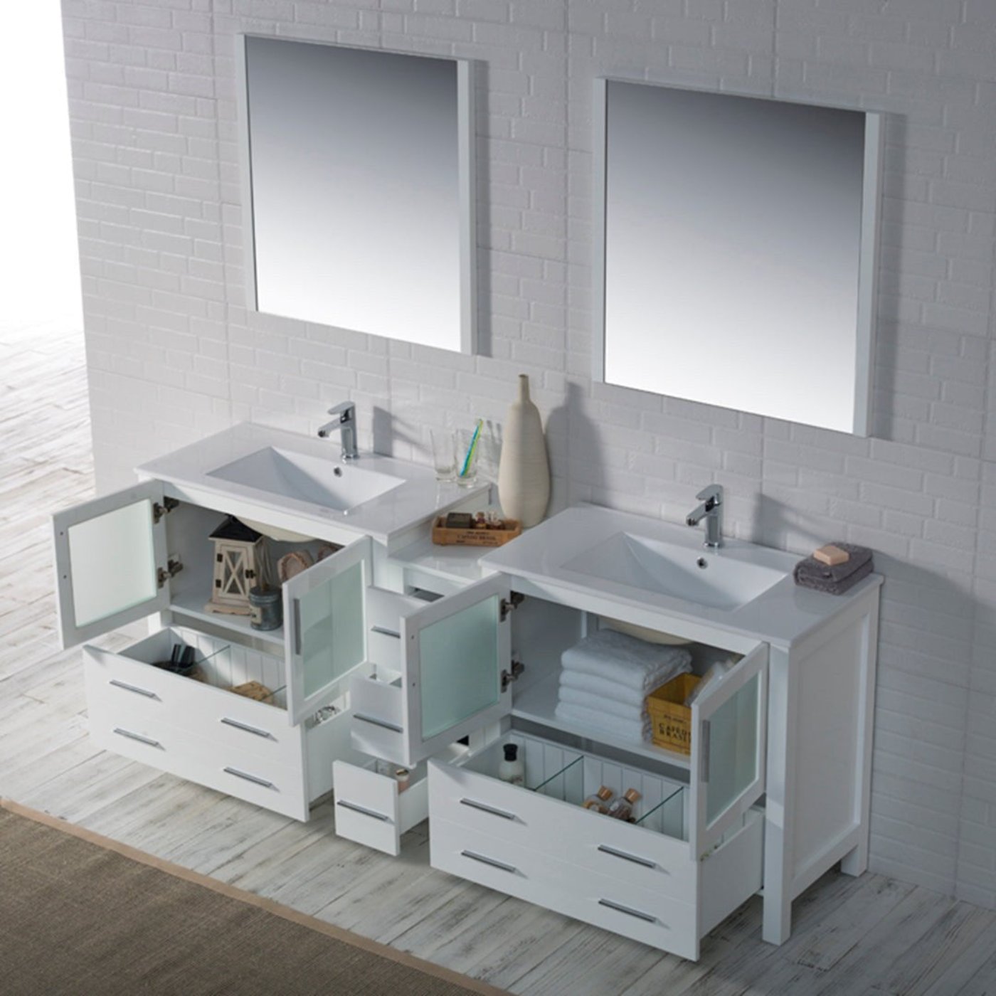Blossom Sydney 84 Inch Bathroom Vanity - V8001 84 01 - Backyard Provider