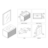 Blossom Paris 30 Inch Bathroom Vanity - V8008 30 01 - Backyard Provider