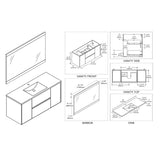 Blossom Valencia 48 Inch Bathroom Single Vanity - V8016 48 01S - Backyard Provider