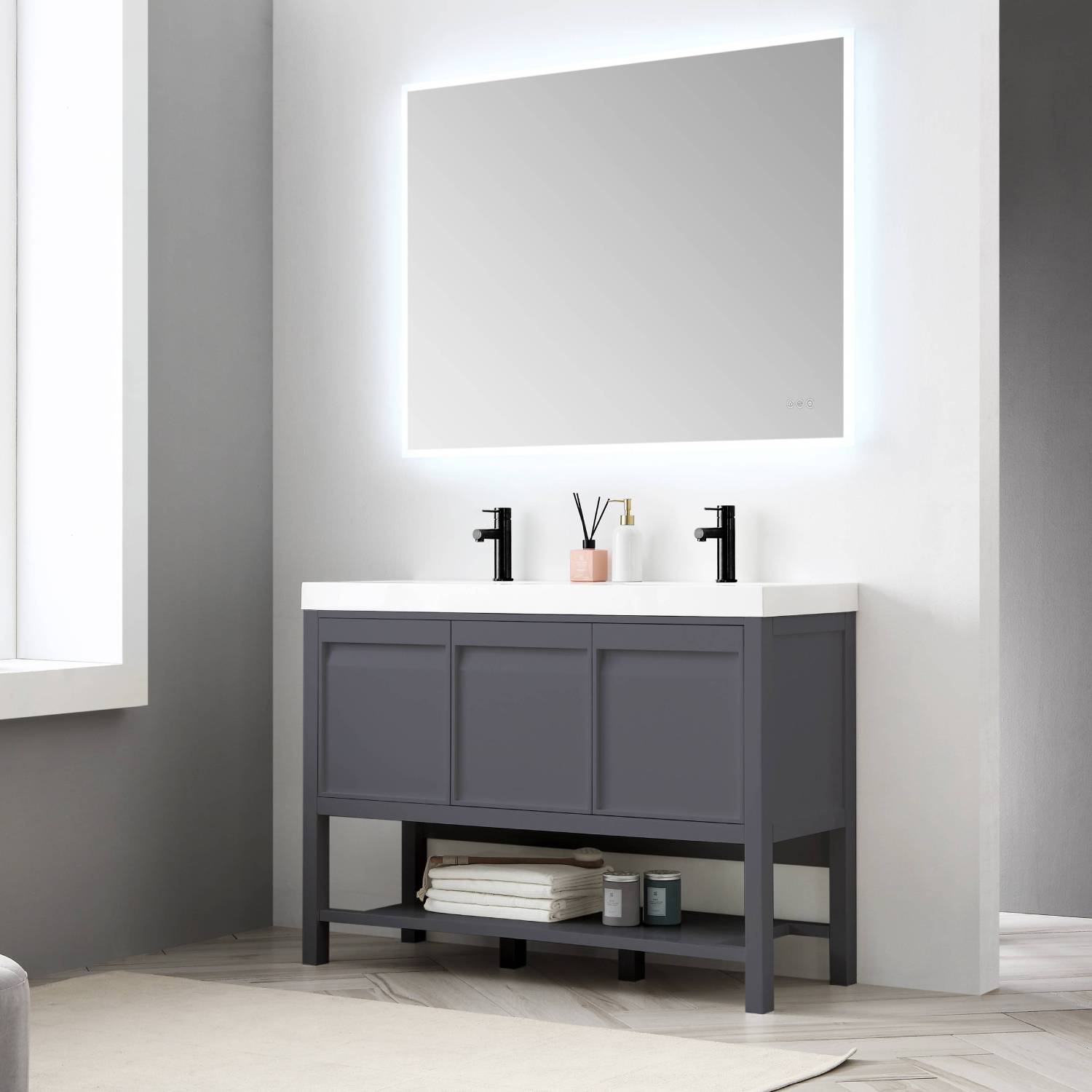 Blossom Vienna 48 Inch Bathroom Vanity - V8021 48 01 - Backyard Provider