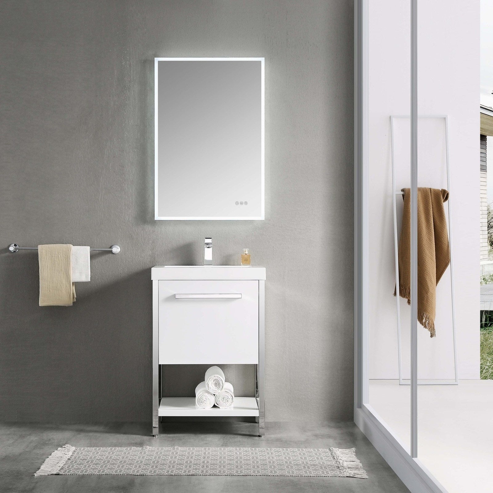 Blossom Bathroom Riga 24 Inch Bathroom Vanity - V8022 24 01 - Backyard Provider