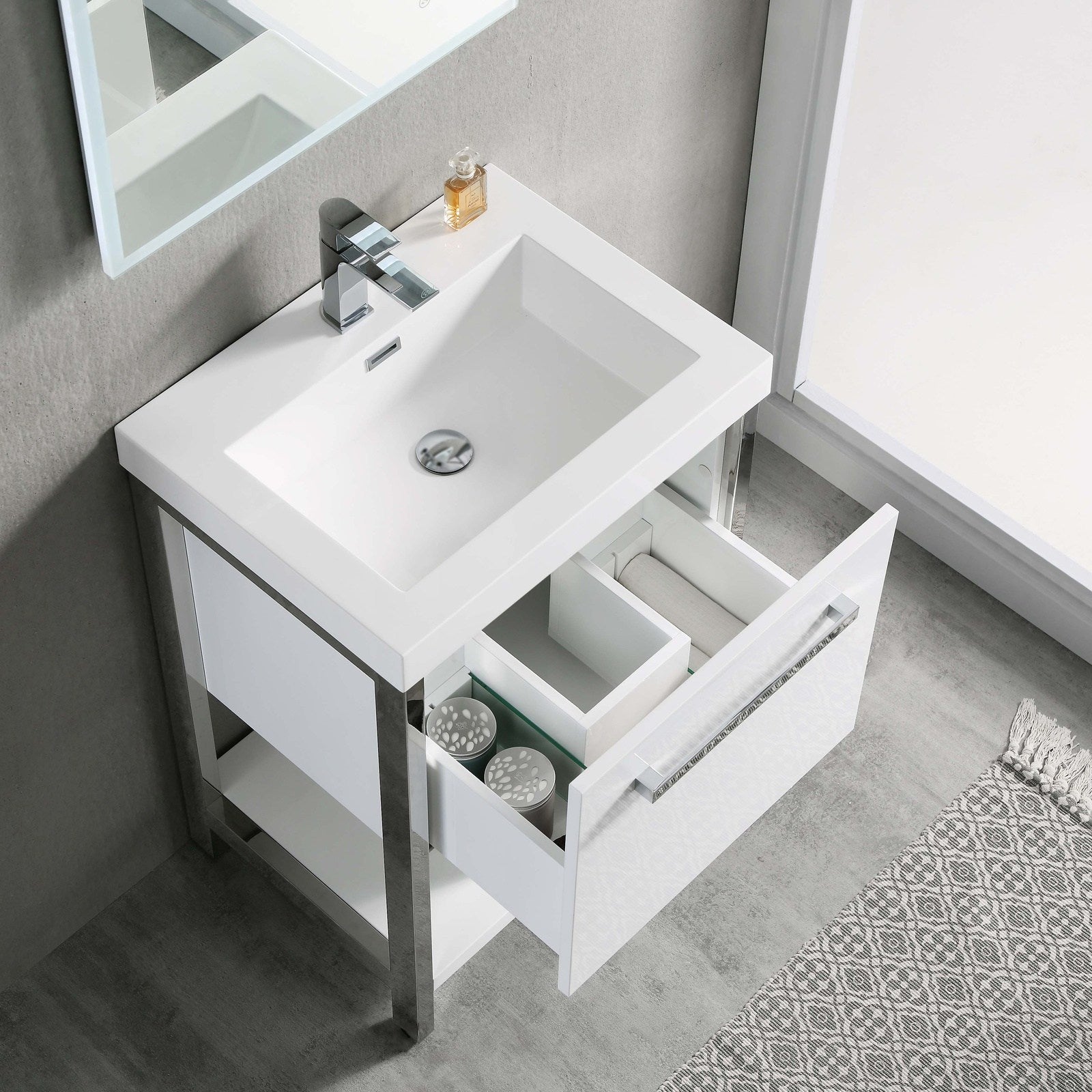 Blossom Bathroom Riga 24 Inch Bathroom Vanity - V8022 24 01 - Backyard Provider