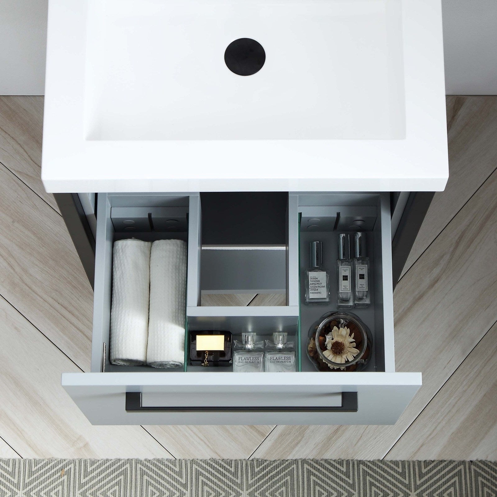 Blossom Bathroom Riga 24 Inch Bathroom Vanity - V8022 24 01 - Backyard Provider