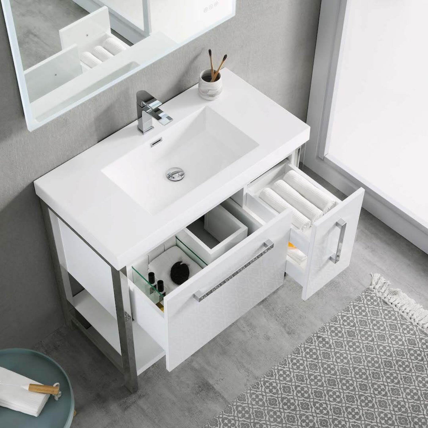 Blossom Riga 36 Inch Bathroom Vanity - V8022 36 01 - Backyard Provider