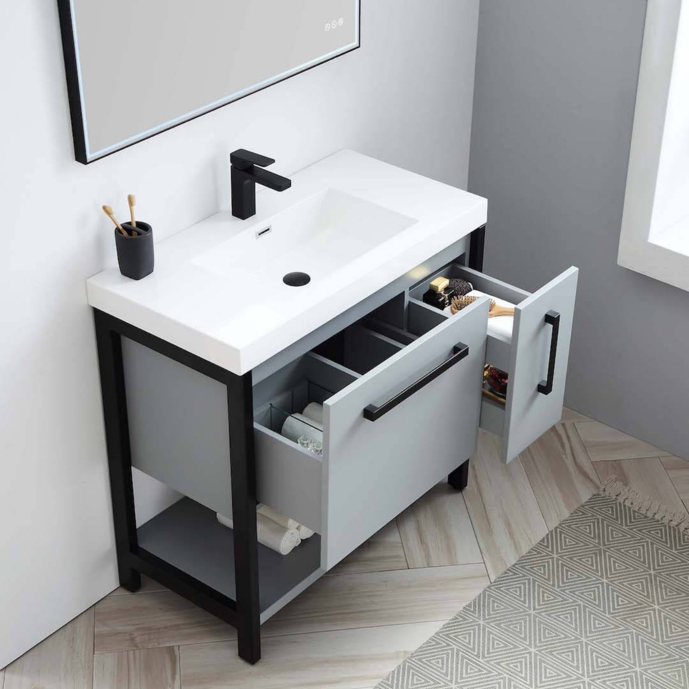 Blossom Riga 36 Inch Bathroom Vanity - V8022 36 01 - Backyard Provider