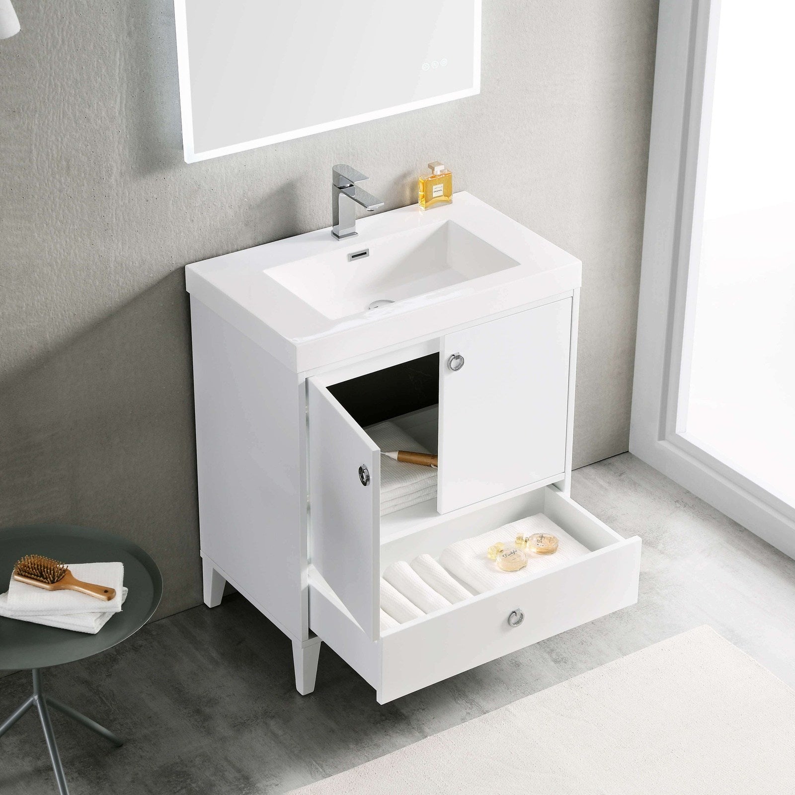 Blossom Lyon 30 Inch Bathroom Vanity - V8023 30 01 - Backyard Provider