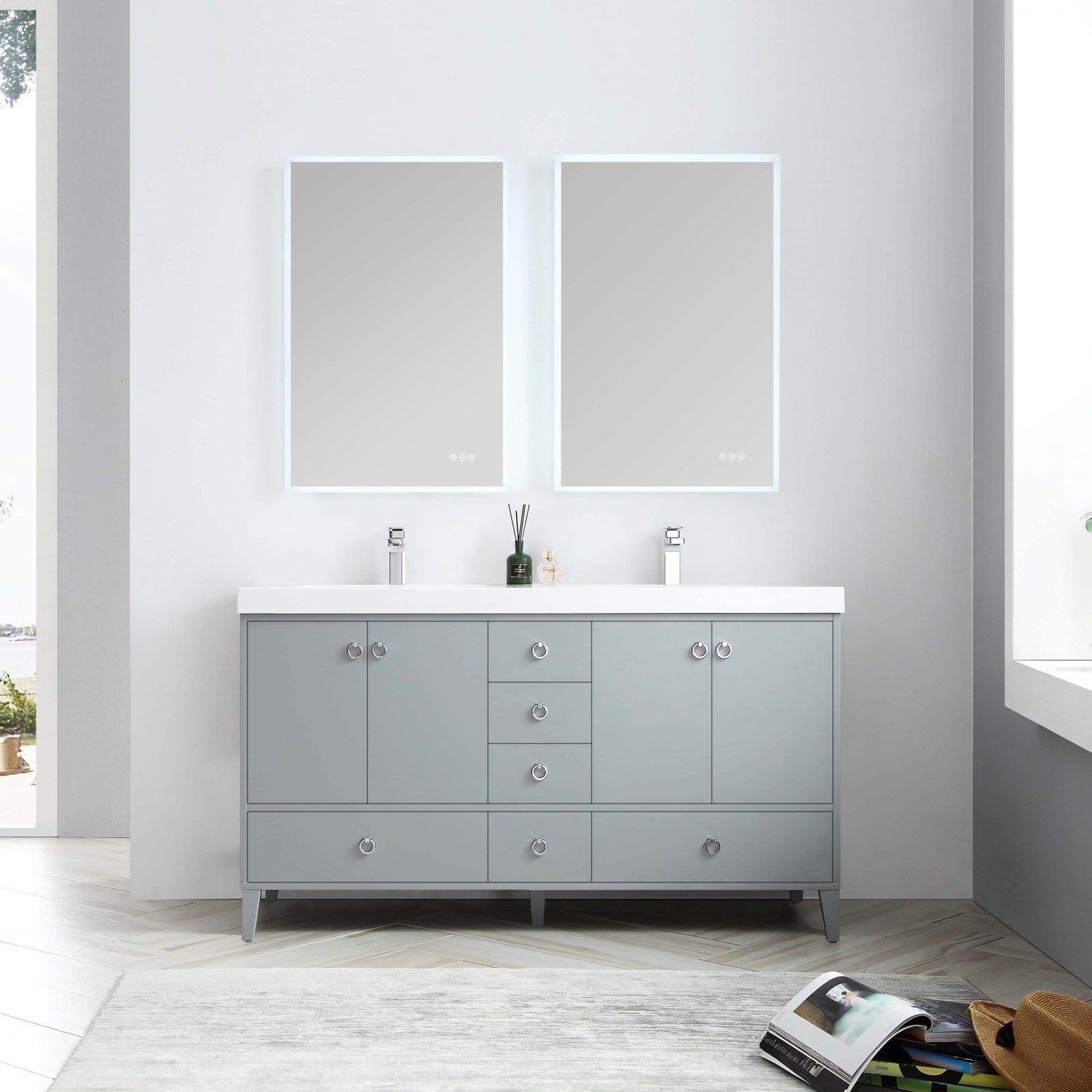Blossom Lyon 60 Inch Bathroom Vanity - V8023 60 01 - Backyard Provider