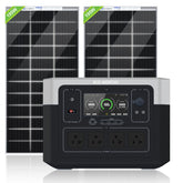 Eco-Worthy 400W 2x Bifacial 195W Solar Panel & 1920Wh Portable Power Station