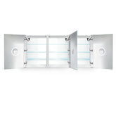 Krugg Svange 7236TLRR 72" X 36" Triple LED Medicine Cabinet with Dimmer & Defogger SVANGE7236TLRR - Backyard Provider