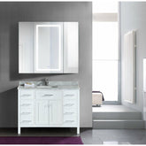 Krugg Svange 4842LLR 48″ X 42″ LED Medicine Cabinet with Dimmer & Defogger SVANGE4842LLR - Backyard Provider