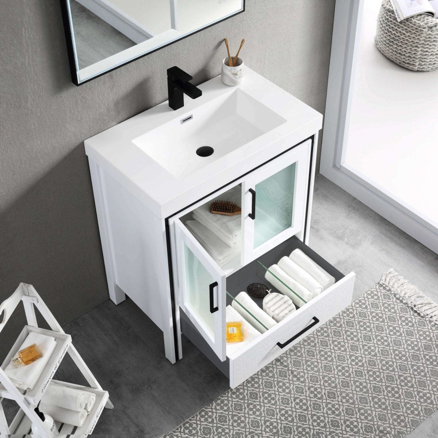 Blossom Birmingham 30 Inch Bathroom Vanity - V8024 30 01 - Backyard Provider