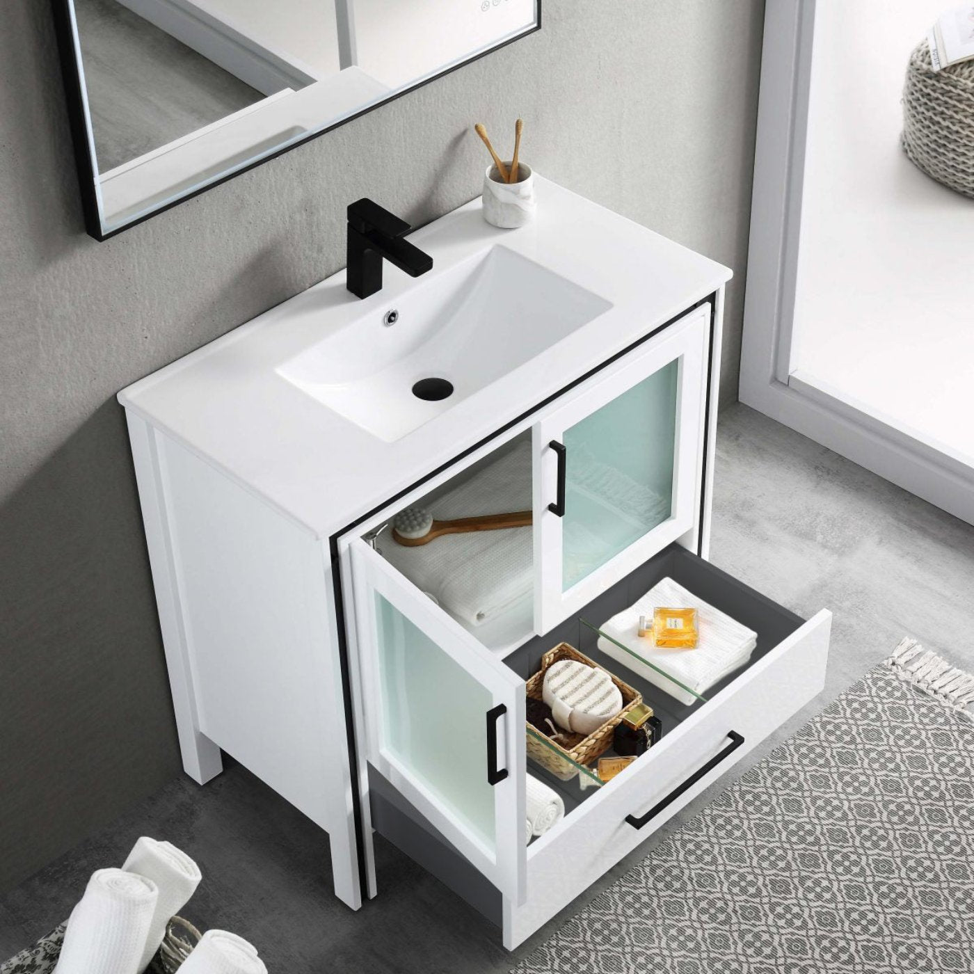 Blossom Birmingham 36 Inch Bathroom Vanity - V8024 36 01 - Backyard Provider