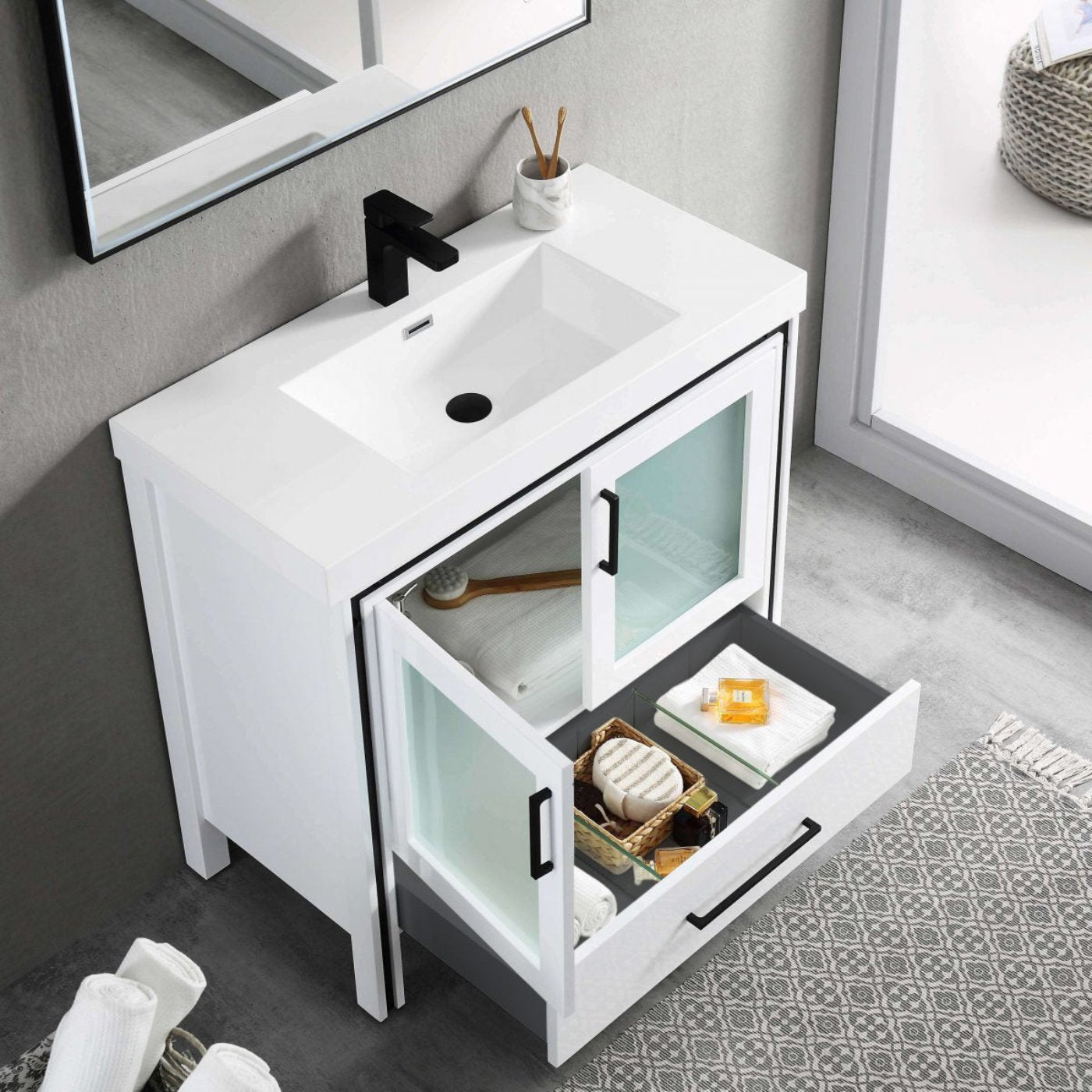 Blossom Birmingham 36 Inch Bathroom Vanity - V8024 36 01 - Backyard Provider